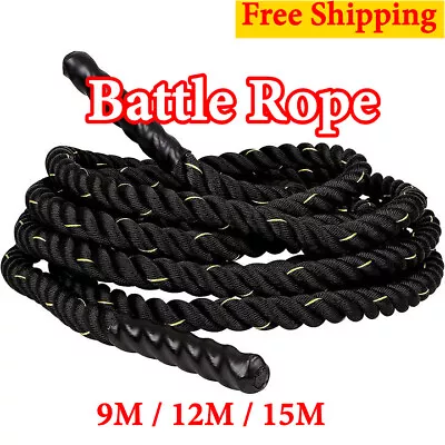 9m-12m-15m Battle Rope 38mm Diameter Battle Rope Archor AU Stock • $25