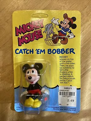 VINTAGE DISNEY MICKEY MOUSE ZEBCO Catch Em BOBBER NIP • $10