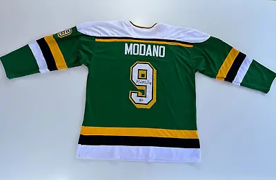 Minnesota North Stars #9 Mike Modano Auto/Signed (Beckett H) Custom XL Jersey • $199