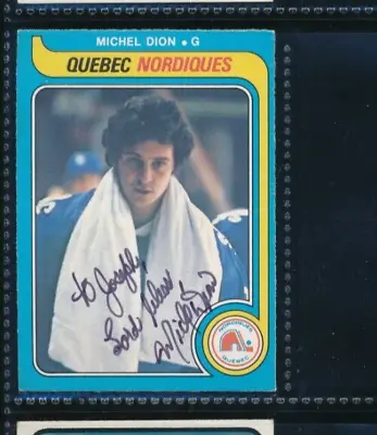 1979-80 O-Pee-Chee #316 Michel Dion RC Nordiques Signed Autograph (AZ75) SWSW6 • $10