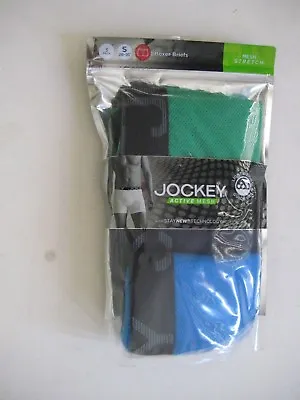 JOCKEY ACTIVE MESH 3 PACK S 28-30 Boxer Briefs LIGHT WEIGHT QUICK DRY $34 • $19.99