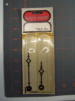 Vintage Primex Black Clock Hands Part # 625 BL NOS  • $11