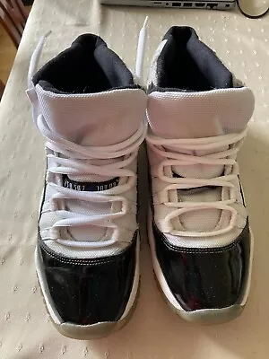 Nike Air Jordan Retro 11 GS Concord 2018 Black White Size 6.5Y 378038-100 • $59.99