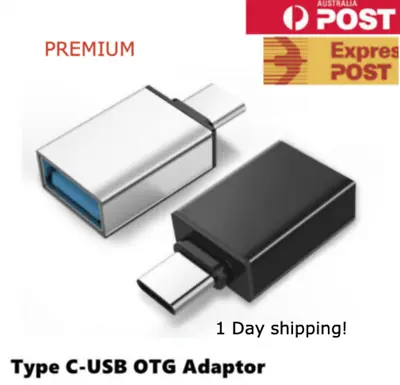 Fast Type C Male To USB 3.0 Premium A Female Converter USB-C Data OTG Adapter • $3.95