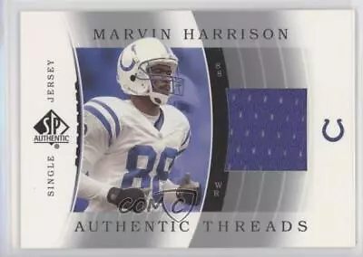 2003 SP Authentic Authentic Threads Single Jersey Marvin Harrison #JC-MH HOF • $5.36