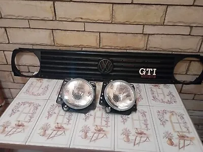 VW Golf 2 MK2 Grille & Headlights & Emblem Grille Is Audi. Headlights Are Depo. • $399