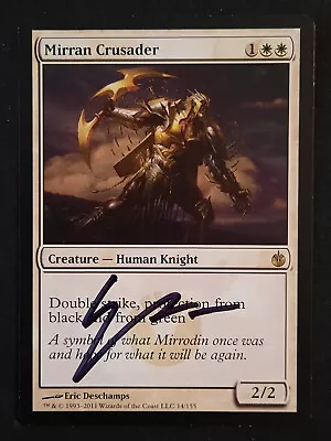 MTG Mirran Crusader -Artist Signed ( Eric Deschamps) - Mirrodin Besieged # 14 NM • $4.99