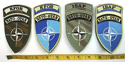 BRITISH ARMY NATO OTAN ISAF Or KFOR BADGE PATCH • £2