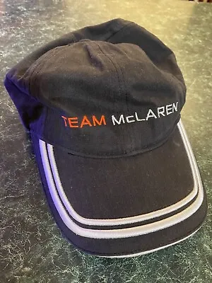 Team Mclaren Mercedes Formula One Team F1 Vintage Black Hat Cap Osfm Mobil One 1 • $19.98