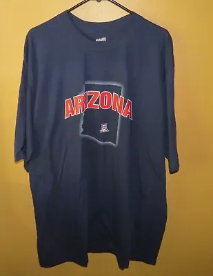 SOFFE Men's Arizona Wildcats U Of A T-Shirt Navy Blue Cotton Adult Size 2X • $4