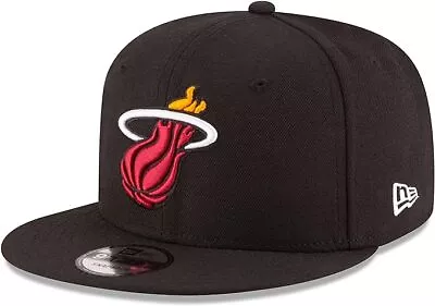 Miami Heat 9fifty New Era Black Snapback Hat • $19.95