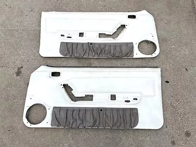 1990-1993 Ford Mustang Convertible Door Panels Pair White 1991 1992 90 91 92 93 • $275