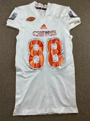 Miami Hurricanes Team Issued Jersey White 305 Ice Uniform Game Worn? Football • $1294.99