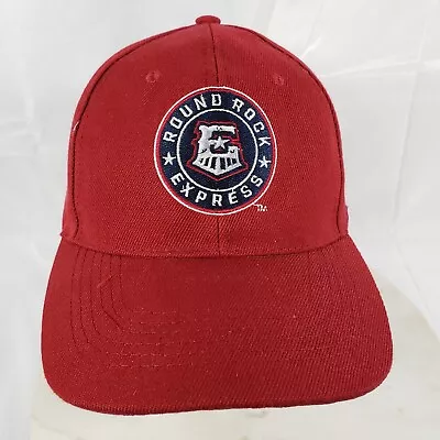 Round Rock Express Hat Logo Cap Nyle Maxwell Promo Red Strap Back • $9.99