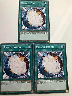 Yugioh Miracle Fusion LED6-EN020 Common Mint Condition X3 • $2.99