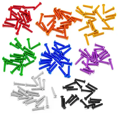 20pcs M3x16mm Button Head Screws 6063 Aluminum Hex Socket (Anodized Colors) • $7.49