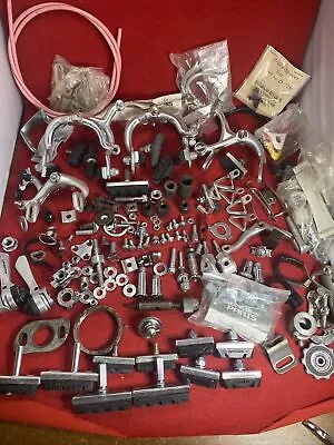 VINTAGE BIKE BRAKE PARTS LOT SHIMANO DIA COMP CAMPAGNOLO GT Junk Drawer • $3