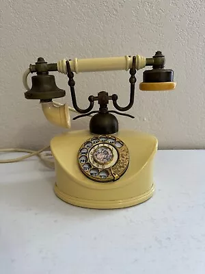 Vintage Japanese Cream Color Plastic Or Celluloid Rotary Telephone Duchess Phone • $30