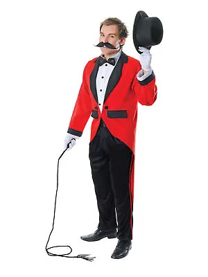 Mens Ringmaster Costume Showman Cirusman Circus Show Adult Halloween Fancy Dress • £27.67