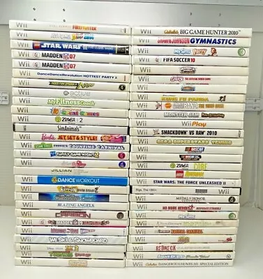 Nintendo WIi Games With Cases - Select A Game - Trusted Seller - Great Prices! • $3.95