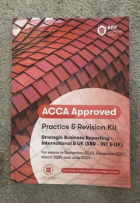 ACCA BPP Strategic Business Reporting SBR - Int & UK - Practice & Revision Kit • £5.99