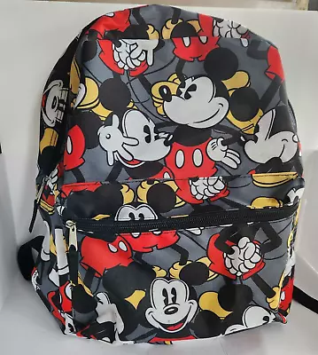 Disney Mickey Mouse Kids Backpack Gray All Over Print  16  • $26.99