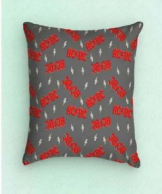 Set Of 2 Ac Dc Rock Music Band Accent Throw Pillow Cover 16  • $28.99