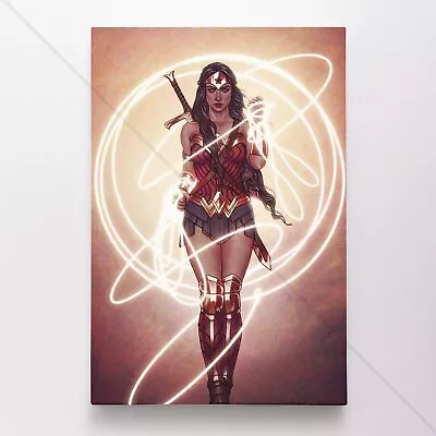 $54.95 • Buy Wonder Woman Poster Canvas Justice League DC Comic Book Cover Art Print #62484