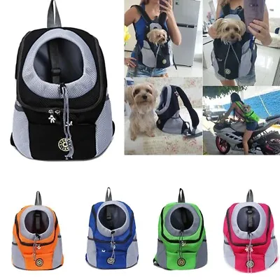 $25.90 • Buy Puppy Travel Mesh Pet Dog Carrier Backpack Front Travel Portable Shoulder Bag