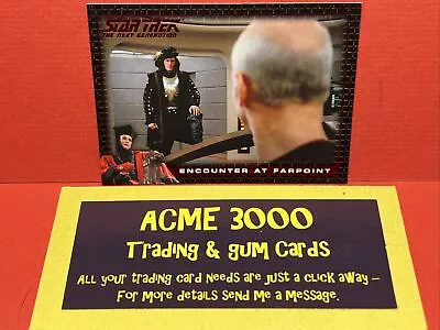 Star Trek TNG Archives & Inscriptions ENCOUNTER AT FARPOINT - Insert Card E5 • $6.32