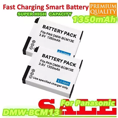 2x DMW-BCM13E DMWBCM13E Battery For Panasonic Lumix DMC-TZ40 DMCTS5 DMCFT5 1.35a • $24.77
