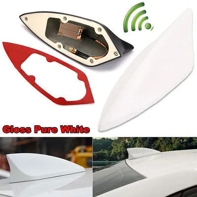 £9.11 • Buy Pure White Universal Car Shark Fin Signal Antenna Roof Radio Aerial Replacement