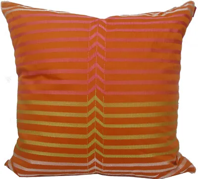 MISSONI HOME CUSHION COTTON SATEEN EMBROIDERED Double Face 40x40cm HOPE 591 • £90