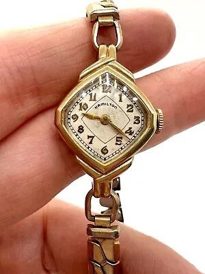Vintage Hamilton 14K Gold Filled GF Ladies Women’s Watch • $49.99