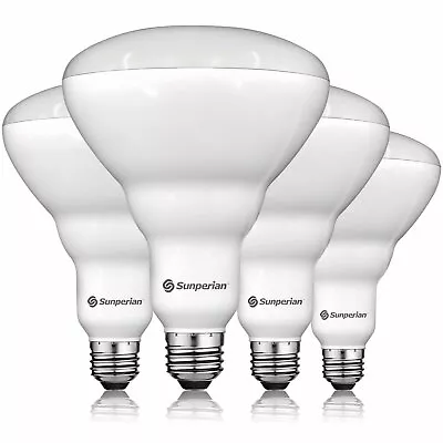 Sunperian 4 Pack BR40 LED Flood Light Bulb 13W 5000K Daylight 1400lm E26 • $34.95