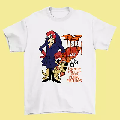 Dastardly And Muttley In Their Flying Machines 60s Wacky Races T-shirt UR044 • $16.99