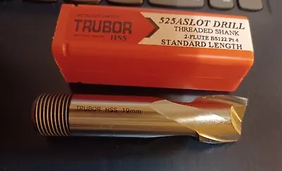 Trubor HSS 19mm Threaded Shank Slot Drill Milling Cutter • £15