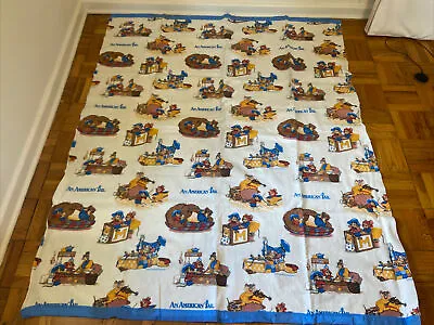 An American Tail Fievel 1986 Vintage Blanket UNIVERSAL RARE FREE SHIPPING 70x88 • $199.99