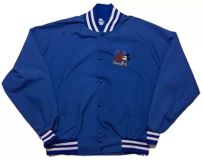 Vintage DISNEY Character Fashions Disneyland Jacket 1980s Blue Adult XL • $39.99