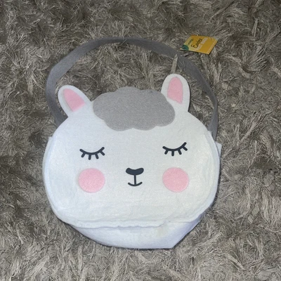 £3.50 • Buy Lamb Sheep Treat Bag Bucket Easter Felt Basket Handle Egg Hunt Soft Party
