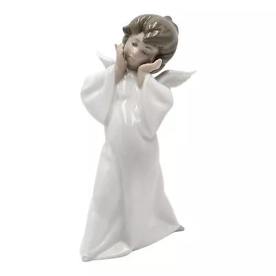 Vintage Lladro 8 3/4  Mime Angel Figurine #4959 Hand Made In Spain • $59.88