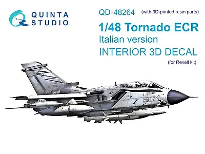 Quinta Studio QD+48264 3D Interior Decal + Resin Parts Tornado ECR (Revell) 1/48 • $41.95