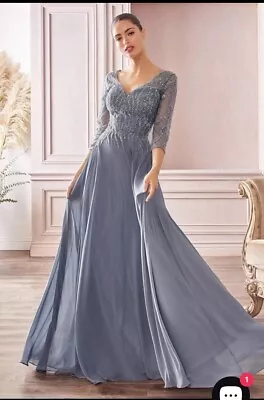 Cinderella Divine Full Length Quarter Sleeve Gown Dress Prom Wedding (SIZE XL) • £47.51