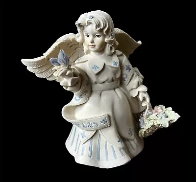 2000 Sarah’s Angels Serenity W/ Butterly & Basket Of Flowers Figurine #00201 • $15
