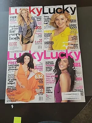 4 Lucky Magazine Lot Jessica Szhor X2 Elizabeth Banks Ali Larter Nylon Gq Maxim  • $33.33