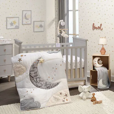 $159.99 • Buy Lambs & Ivy Goodnight Moon 3-Piece Celestial Nursery Baby Crib Bedding Set