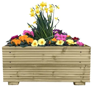 Wooden Decking Planter Large Garden Decking Board Planter Box VARIOUS LENGTHS • £89.70