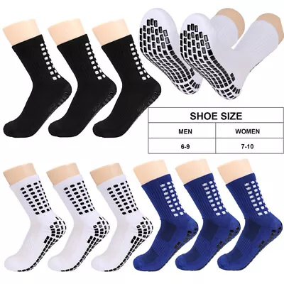 6Pairs Anti Slip Non Skid Slipper Hospital Socks With Grips For Adults Men Women • $15.99