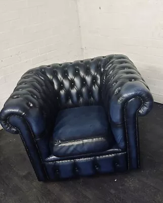 Chesterfield Club Chair Nice Classic Piece Lovely Rich Colour • £395