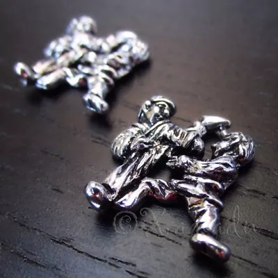 Karate 21mm Antiqued Silver Plated Martial Arts Charms C7672 - 2 5 Or 10PCs • $1.50